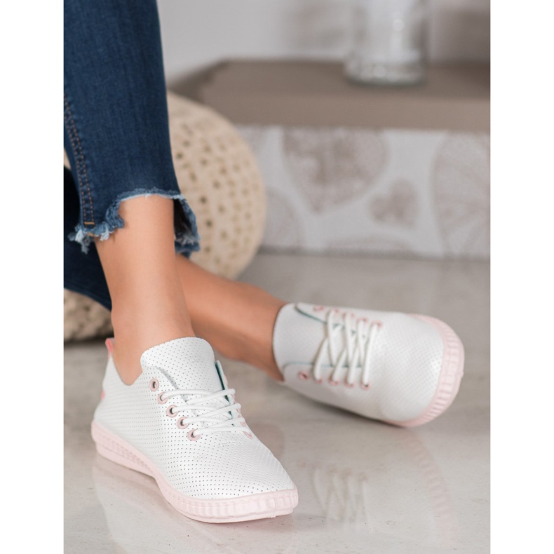 SHELOVET Light Openwork Sneakers white 2