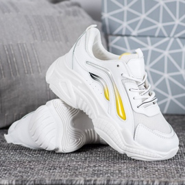 SHELOVET Stylish White Sneakers 1