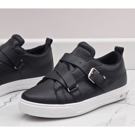 Black sneakers with R250 buckles 2