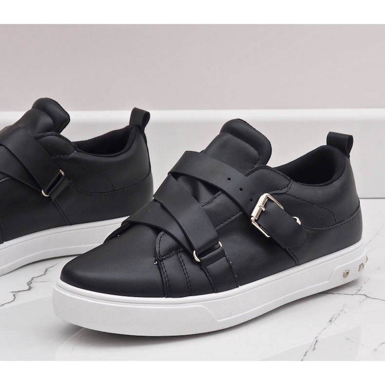 Black sneakers with R250 buckles 2 Black sneakers with R250 buckles 2