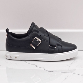 Black sneakers with R250 buckles 1