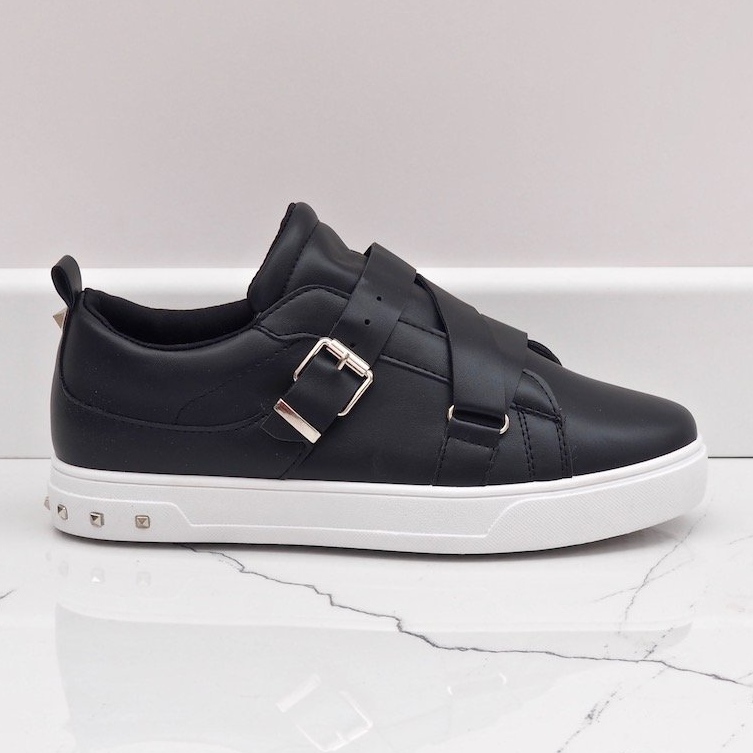 Black sneakers with R250 buckles 1