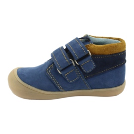 Boys' Velcro boots Mazurek 1355, navy blue/brown 2