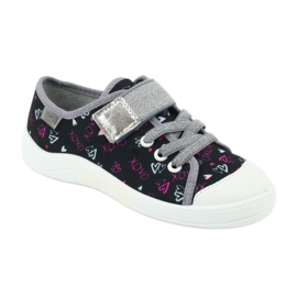 Befado children's shoes 251Y142 black pink grey 1 Befado children's shoes 251Y142 black pink grey 1