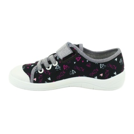Befado children's shoes 251Y142 black pink grey 2