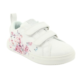 American Club Velcro sneakers flowers ES11 white red blue 1 American Club Velcro sneakers flowers ES11 white red blue 1