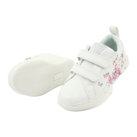 American Club Velcro sneakers flowers ES11 white red blue 4 American Club Velcro sneakers flowers ES11 white red blue 4