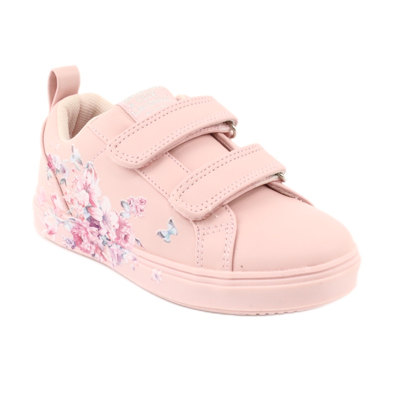 American Club Velcro sneakers flowers ES11 red purple blue pink 1