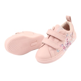 American Club Velcro sneakers flowers ES11 red violet blue pink 5