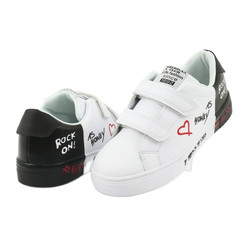 American Club ES05 white and black sneakers 4