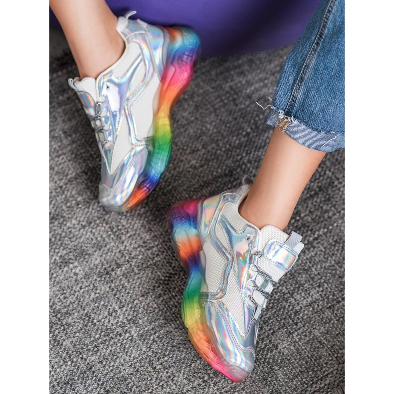 Weide Sneakers With Colorful Sole grey multicolored 1