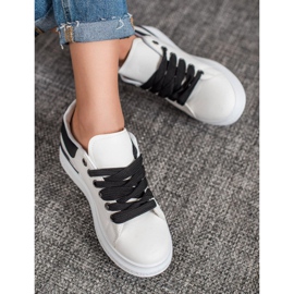SHELOVET Sneakers On The Platform With Eco Leather white 2