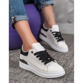 SHELOVET Sneakers On The Platform With Eco Leather white 1