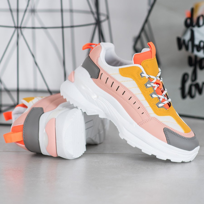 SHELOVET Fashionable Shoes On The Platform multicolored 1