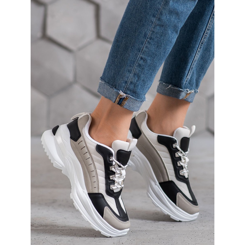 SHELOVET Fashionable Shoes On The Platform multicolored 2