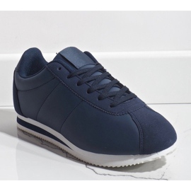 Fashionable navy blue women's sports shoes 7-7925B 1 Fashionable navy blue women's sports shoes 7-7925B 1