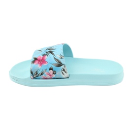 American Club profiled flowers slippers white blue pink grey green 2