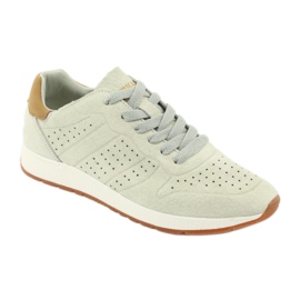 American Club AA04 leather sports shoes beige 1