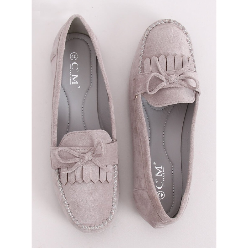 Gray Classic women's loafers 77-202 Gray grey 1 Gray Classic women's loafers 77-202 Gray grey 1
