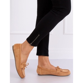 Classic women's moccasins camel 77-202 Camel brown 2