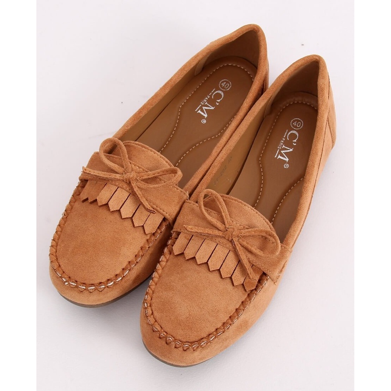 Classic women's moccasins camel 77-202 Camel brown 1