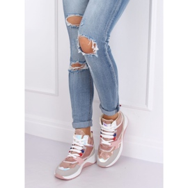 D20-2 Pink high-top sneakers multicolored 2