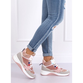 D20-2 Pink high-top sneakers multicolored 1
