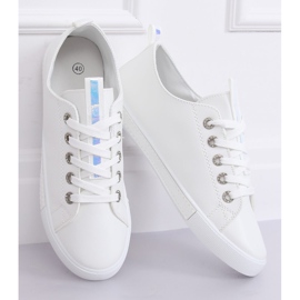 White women's sneakers 6308 White 2