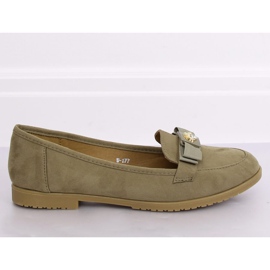Green Women's loafers W-177 Green 1