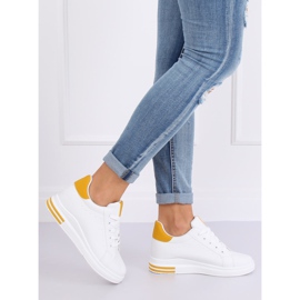 White CC-15 Yellow women's sneakers 2