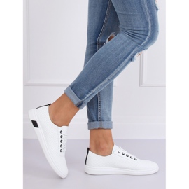 Black and white lace-up sneakers BB77 Black 2