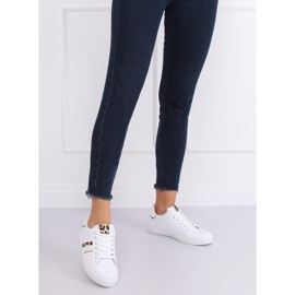 White women's sneakers K-388 WHITE / LEOPARD 2 White women's sneakers K-388 WHITE / LEOPARD 2