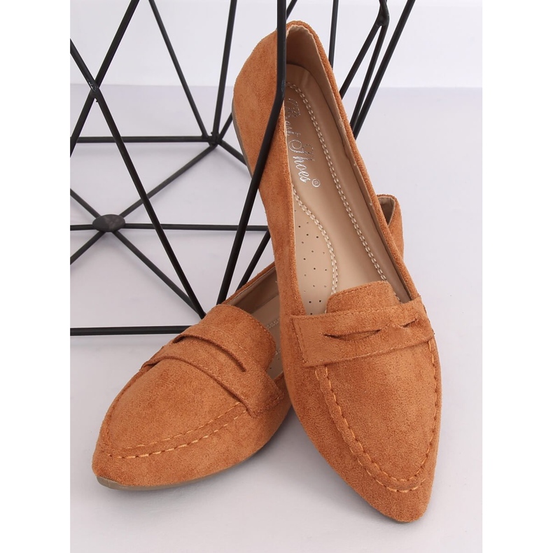 Women's loafers camel CH-1M6 Camel brown 1