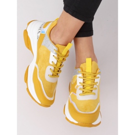 Yellow sports shoes for women C-3127 Yellow 2