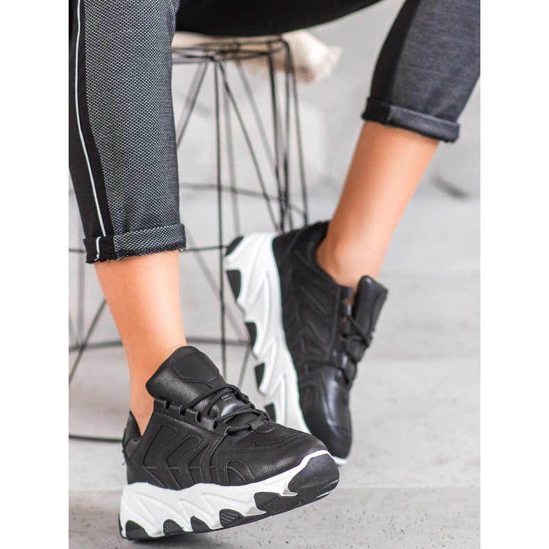 Bella Paris Lace-up Sneakers black 2 Bella Paris Lace-up Sneakers black 2