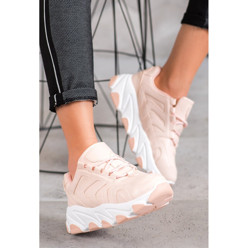 Bella Paris Lace-up Sneakers pink 1