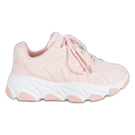 Bella Paris Lace-up Sneakers pink 2
