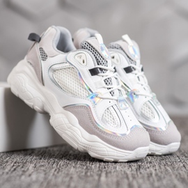 SHELOVET Sneakers With Mesh white multicolored 1