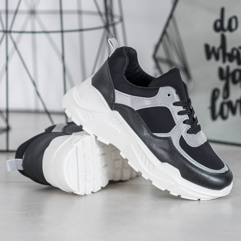 SHELOVET Classic Black Sneakers 1