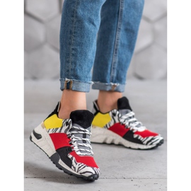 SHELOVET Sneakers On The Zebra Print Platform multicolored 1