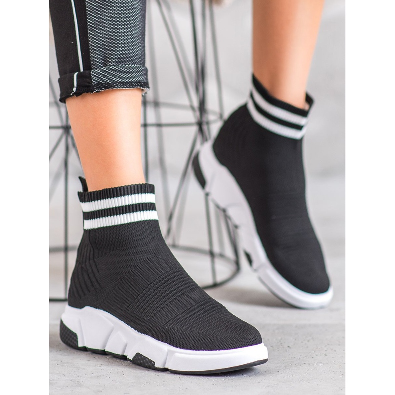 SHELOVET Slip-on Shoes With Straps black 1