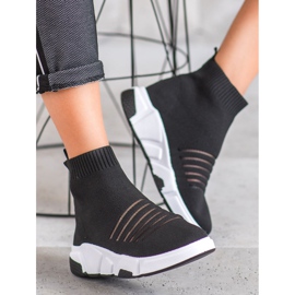 SHELOVET Slip-on Shoes With Mesh black 2