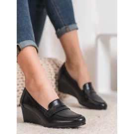 VINCEZA wedge loafers black 2 VINCEZA wedge loafers black 2