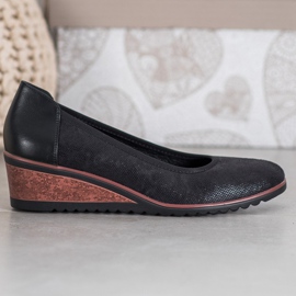 Elegant VINCEZA ballerinas black 1