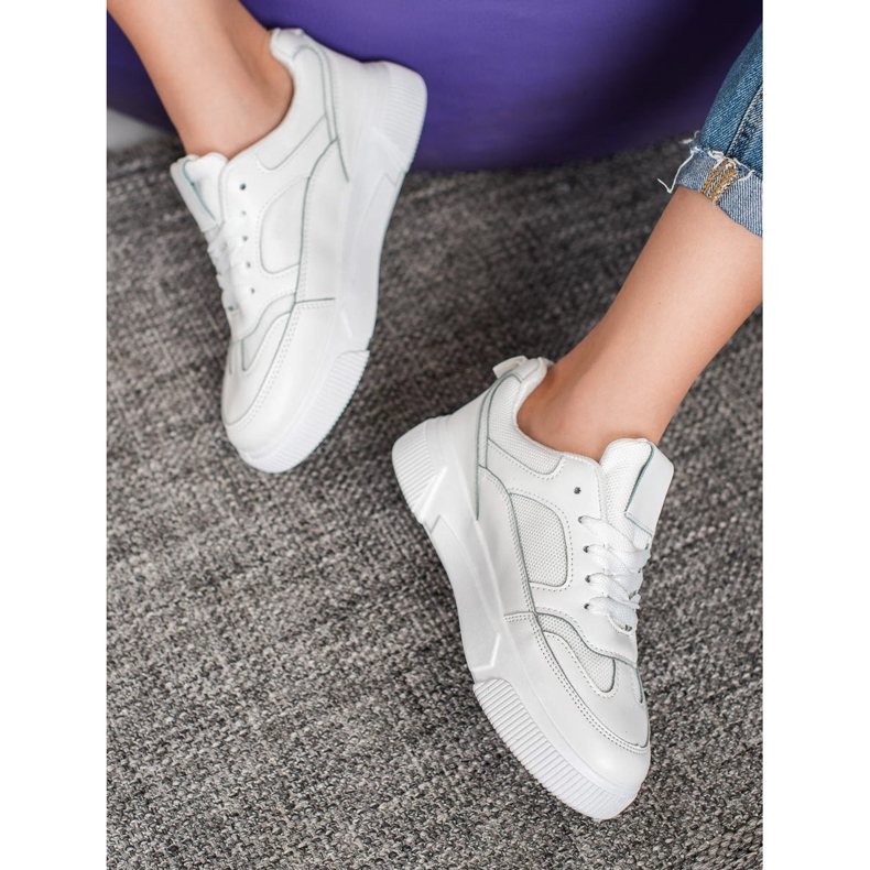 MCKEYLOR Platform Shoes white 2