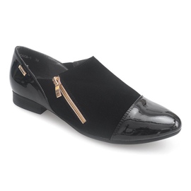 Classic Shoes With Zipper 2060A Black 1