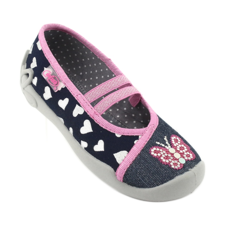 Befado children's shoes 116X268 navy blue pink 2 Befado children's shoes 116X268 navy blue pink 2