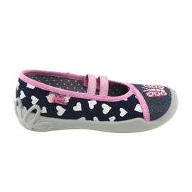 Befado children's shoes 116X268 navy blue pink 1 Befado children's shoes 116X268 navy blue pink 1
