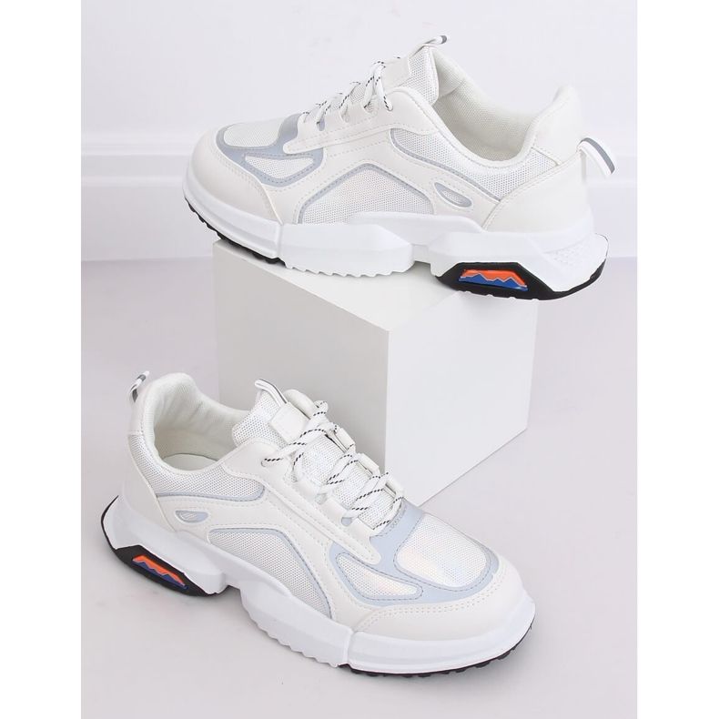 White sports shoes BO-557 WHITE-H 1 White sports shoes BO-557 WHITE-H 1