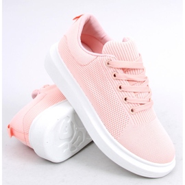Pink women's pink sneakers LV82P Pink 2